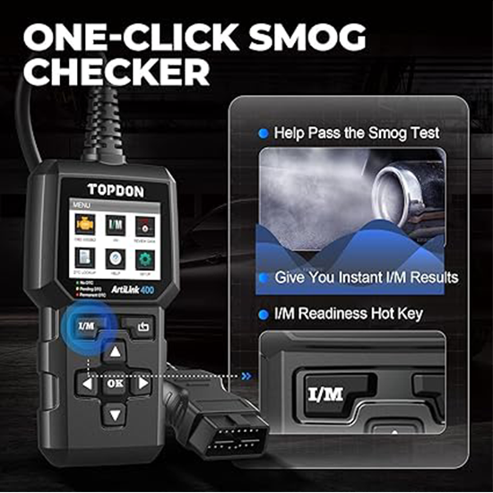 TOPDON AL400 OBD2 Scanner, Full OBDII Code Reader, Check Engine Light Scan Tool (Without box)