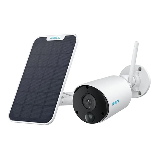 Reolink argus eco with solar panel 2k 3mp rechargeable wifi camera box pack with complete accessories 2way audio