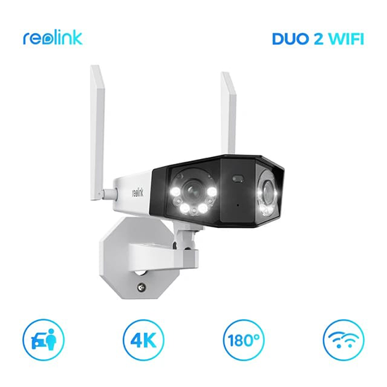 REOLINK 4K Duo 2 WiFi Security Camera 8MP with Ultra-Wide Angle