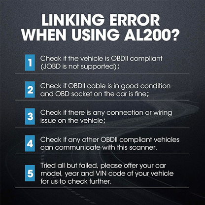 OBD2 Scanner TOPDON AL200 Car Code Reader, Auto Check Engine Light, Read & Erase Fault Codes