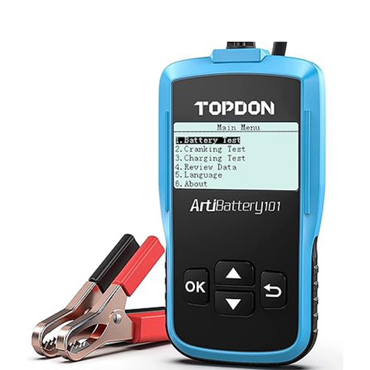 TOPDON AB101 Car Battery Tester 12V Car Battery Load Tester on Cranking Charging Systems