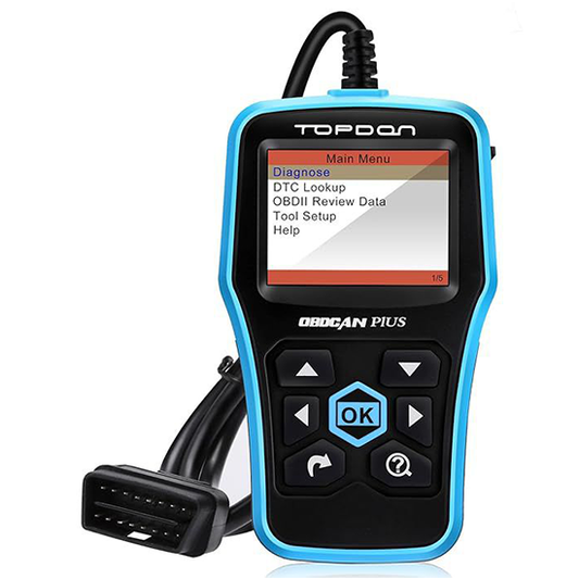 Topdon OBD2 Scanner Car Engine Fault Code Reader Diagnostic Scan Tool Read and Clear Error Codes for OBDII Standard Vehicle (Plus) (Without box)